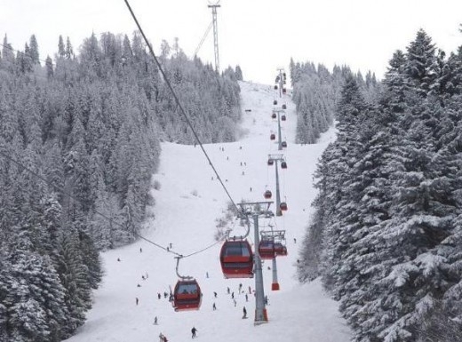 Partie ski Subteleferic Poiana Brasov